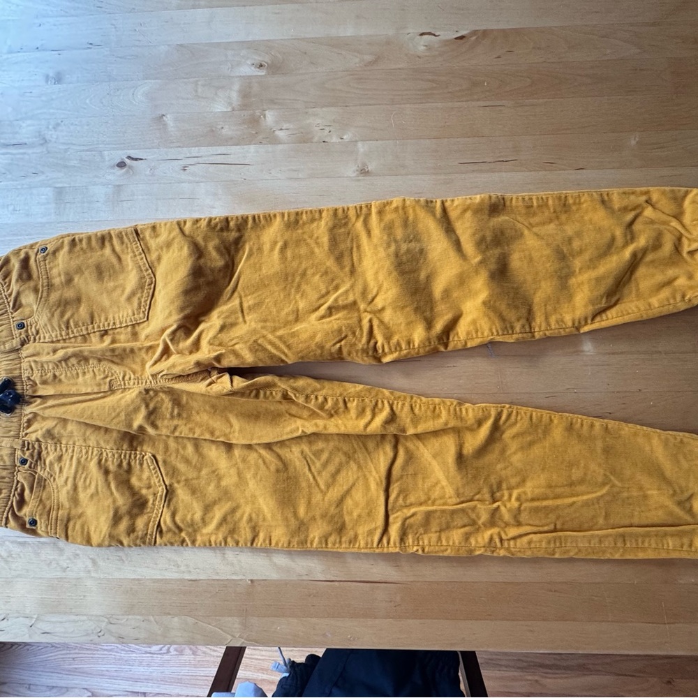 Gymboree Mustard Yellow lines Joggers for Kids - Picture 5 of 9